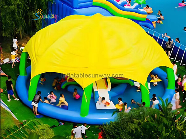 Inflatable water park